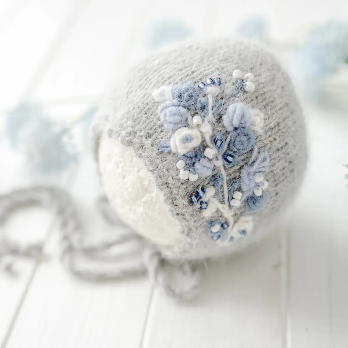 Newborn Baby Wool Knitted Bonnet