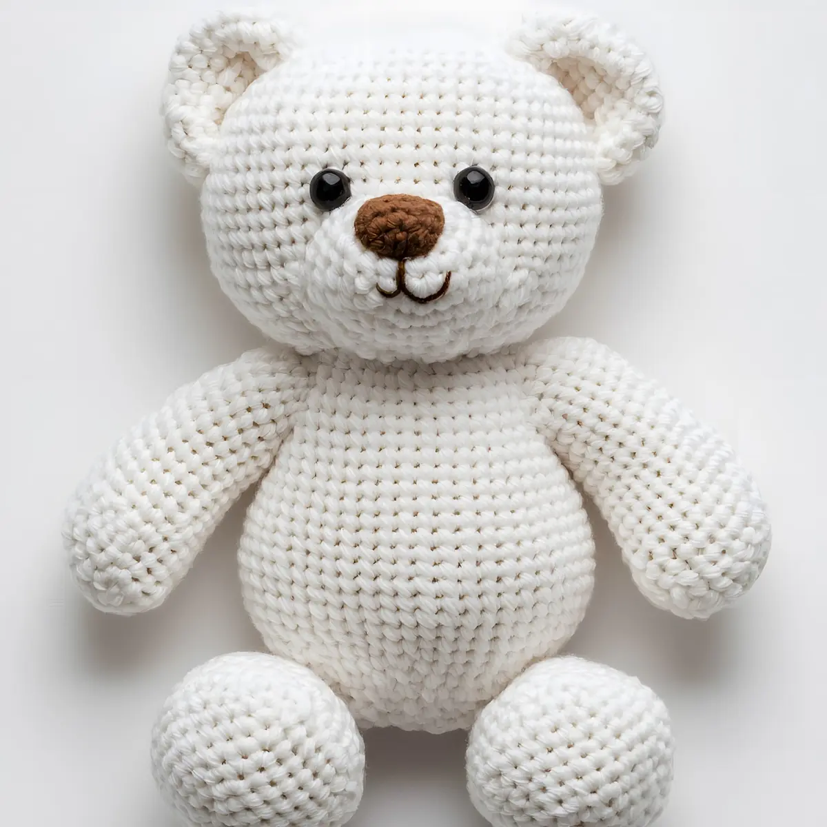 Handmade Crochet Teddy Bear - Safe & Eco-Friendly Gift for Newborn Baby