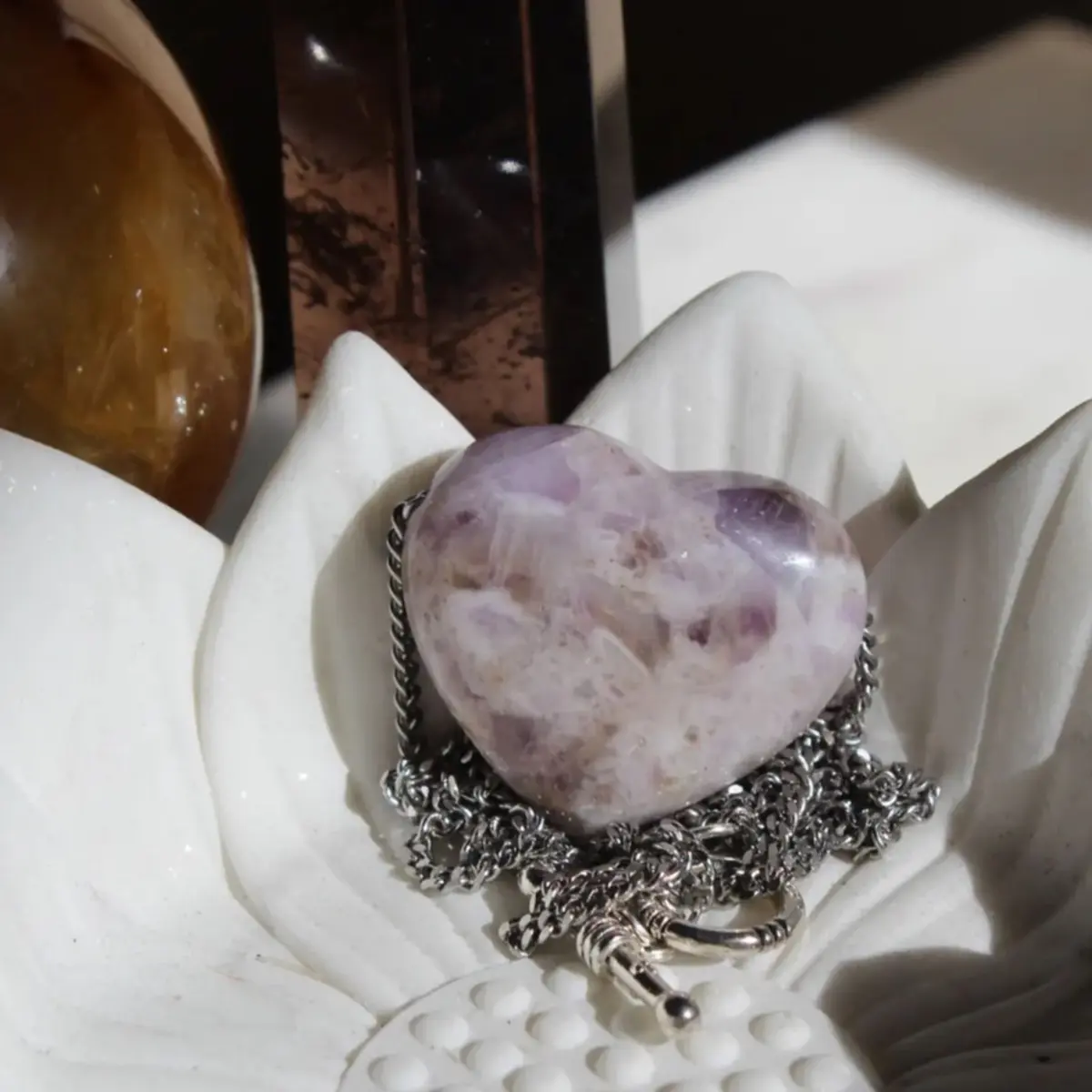 Purple Crystal Necklace 