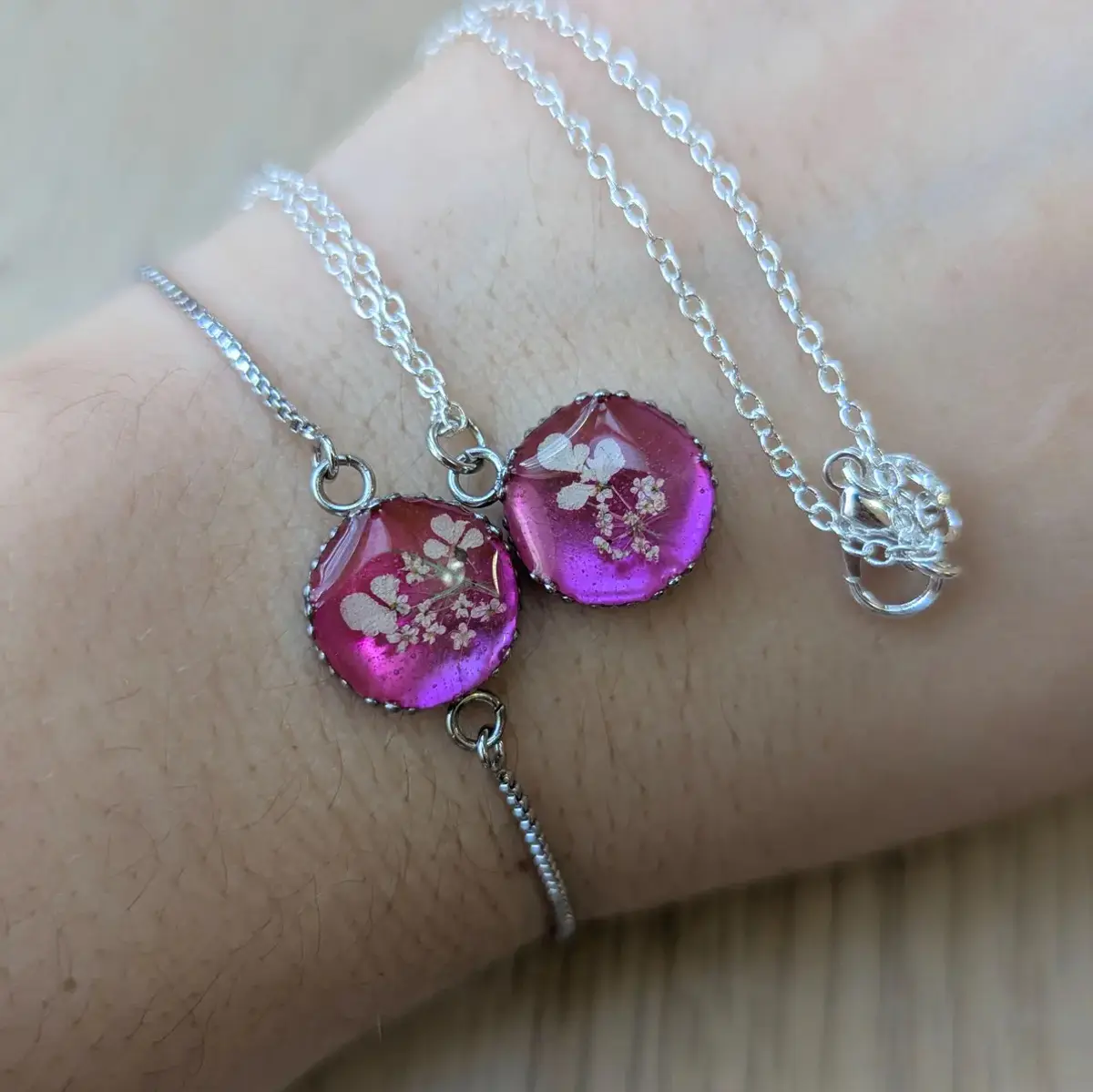Resin Bracelet - Pink